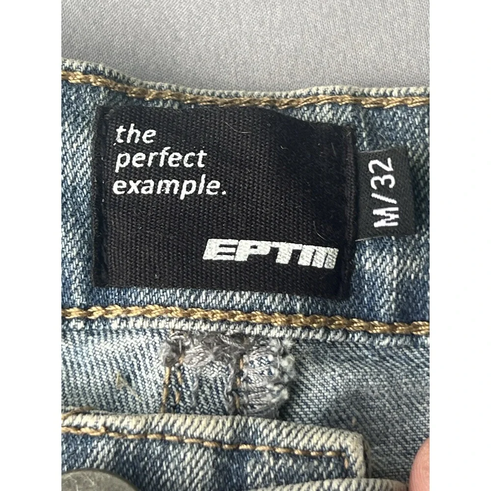 NWT EPTM‎ Paint Speck Stack Jeans Denim Size 32 Men's